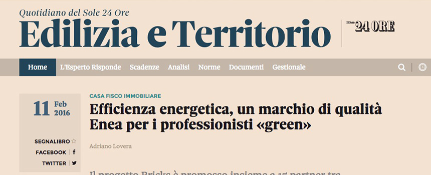 Efficienza energetica, un marchio di qualita' Enea per i professionisti Efficienza energetica, un marchio di qualita' Enea per i professionisti
